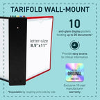 Tarifold Wall Mount Reference System, 10 Easy-Load Pockets, Assorted Colors - Image 3