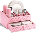 Marsui Wood Paper Plate Dispenser for Countertop, Pink by Marsui