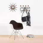 SHISEDECO Classic Mid Century Modern Home Hang it All Coat Rack Dark Walnut - Image 4