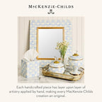 MACKENZIE-CHILDS Toilet Tissue Storage, Light-Blue-and-White Sky Check - Image 6