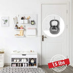 VUSIGN Peg Board Combination Kit 22"x22" Pegboards, White - Image 4