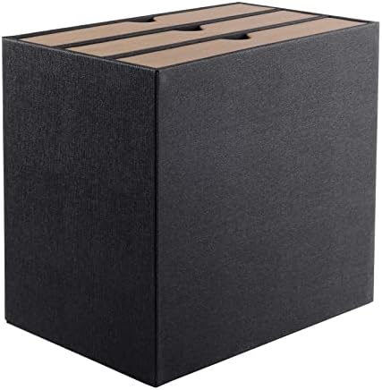 PU Leather Desk Organizer with 3 Drawers,Executive Office Supplies Desktop Filing A4 File Cabinet/Holder for Jewelry/Bill/Paper/Documents/Makeup Home Decor Stationery Storage Box,Black - Image 6