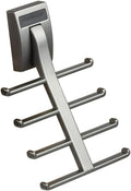 TAG Hardware Premium Space Saving Eight Tie Storage Hook Cleat Mount Organizer Rack for Home and Business (Slate) by HardwareforHomeBusiness