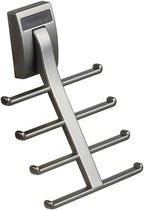 TAG Hardware Premium Space Saving Eight Tie Storage Hook Cleat Mount Organizer Rack for Home and Business (Slate) by HardwareforHomeBusiness