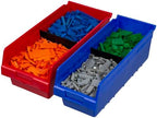 Akro-Mils 30088 Plastic Nesting ShelfMax Storage Bin Box, 18x8x6-Inch, Red (8-Pack) - Image 4