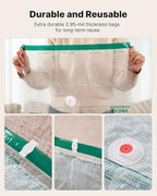 VINTAR 20 Pack Vacuum Storage Bags for Travel with Cordless Pump, Color - Image 6
