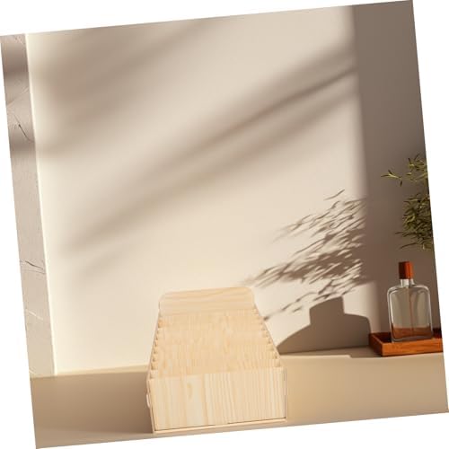 Wooden Mail Storage Organizer with Multi Compartment Design for Home Office - Image 7