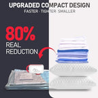 VMstr 15-Pack Vacuum Seal Bags for Clothing Travel, Carry-on Size for Luggage Compression Packing, Space Bags with Plug-in Electric Pump - Image 2