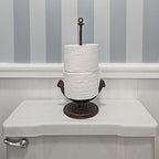 Ships Anchor Bathroom Toilet Tissue TP Roll Kitchen Paper Towel Holder Heavy Metal Stand Beach Home Decor - Image 3