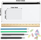 Marspark 100 Pcs 100 Pcs Zip Envelope Poly Clear Pencil Pouch, Black - Image 2