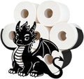 Dragon Toilet Paper Holder Wall Mount/Stand for Extra 8 Rolls by WHIMSTITCH