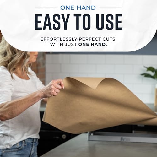 Bryco Goods 24 Inch Butcher & Kraft Paper Roll Dispenser and Cutter - Image 5