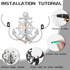 Anchor Toilet Paper Holder Wall Mount/Stand for Extra 8 Rolls - Image 4