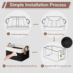 CHICVITA 4 Pack Large Fabric Storage Baskets for Shelves, 30L Black & White - Image 7