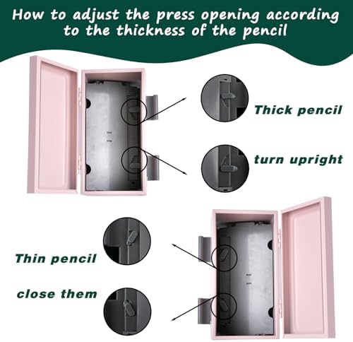 Pencil Dispenser Kit for Classroom Stainless Steel Straw Dispenser for Pencils Metal Pen Holder Letter Sticker Bulk Teachers Classroom Supplies Storage - Image 4