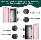 Pencil Dispenser Kit for Classroom Stainless Steel Straw Dispenser for Pencils Metal Pen Holder Letter Sticker Bulk Teachers Classroom Supplies Storage - Image 4
