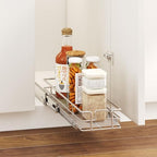 LOVMOR Pull Out Cabinet Organizer 5½" W x 21½" D, Kitchen Cabinet Pull Out Shelves Slide Out Storage - Image 5
