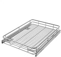 JOWBOOW Cabinet Pull Out Shelves 17" W x 21" D, Chrome by JOWBOOW