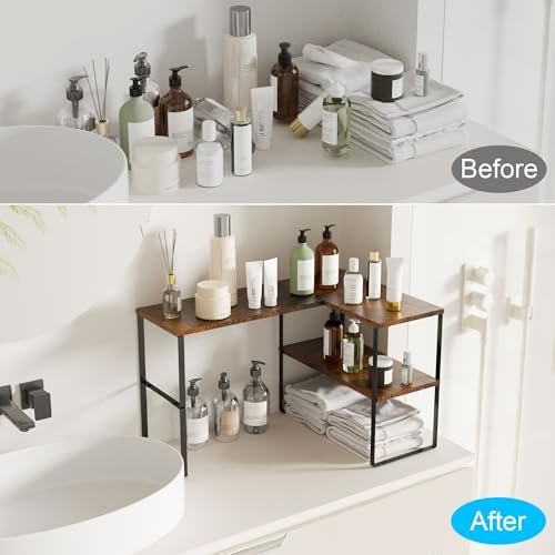Golener Kitchen Counter Organizer, Countertop Shelf, Adjustable, Stackable - Image 5