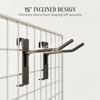 60 PCS 2 Inch Gridwall Hooks, Heavy Duty Black Display Hooks for Grid Wall Panels, Metal Hook for Retail Stores, Home and Garage Storage - Image 5