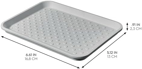 iDesign Waterproof Under Sink Tray for Kitchen, Bathroom, or Laundry Room - Set of 2 - Gray - Image 3