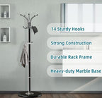 OIRUMIE Coat Rack,360°Rotary Coat Rack Stand,Coat Hanger Stand for Entryway - Image 3