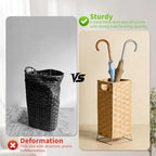 Rattan Umbrella Holder Basket Stand for Entryway - Image 7