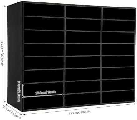 24 Slot Literature Organizer, Wooden Mail Sorter for Classroom - Image 2