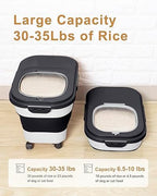 20-30 Lbs Rice Storage Container,Collapsible Food Storage Container - Image 2