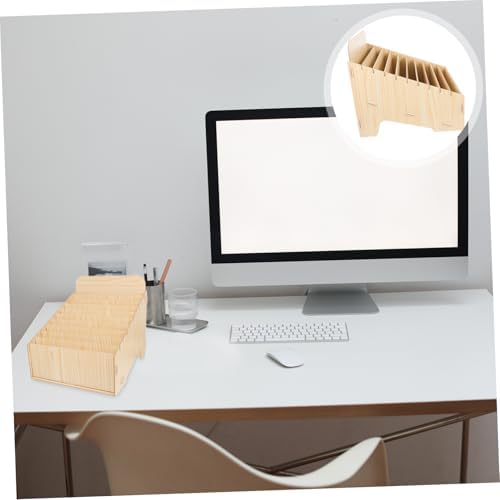 Wooden Multi Compartment Mail Organizer for Invoices Receipts and Bills - Image 7