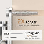 KES Swivel Towel Rack, Swing Arm Towel Bar 4-Arm Extra Long 19.5" Swing Out Towel Rack for Bathroom Wall, Hand Towel Rack Wall Mounted 18/8 Stainless Steel Polished Finish, A2103S4L50 - Image 4