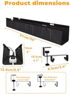 36 inch Cable Management, No Drill Under Desk Cable Management Tray - Image 6