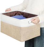 Fabric Storage Bins for Shelves, Rectangle Storage Basket, 3 Pack - Image 6