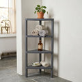 Honey-Can-Do Grey 4-Tier Corner Shelf by Honey-Can-Do