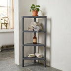 Honey-Can-Do Grey 4-Tier Corner Shelf by Honey-Can-Do