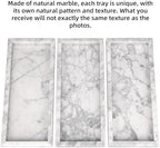 Marble Bathroom Vanity Tray, Carrara White, 12"x 5" x1.2" - Image 4