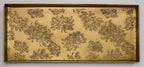 HF by LT Spider Mums Pattern Metal Boot Tray, 30 x 13 inches, Antique Brass Finish by HFbyLT