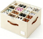 Shoe Organizer, Clear Foldable Storage with Support Base for Bedroom Closet by Unknown