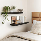 Fixwal Floating Wall Shelves for Decor (Black, Set of 2, 22Inch) - Image 6
