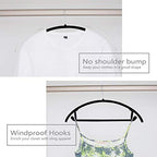 MIZGI Velvet Hangers 50 Pack, Patented Rounded Shoulder Sweater Hangers - Image 4