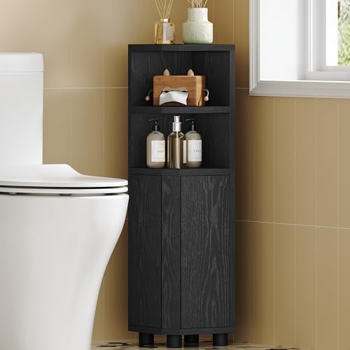 Hzuaneri Corner Cabinet, Small Bathroom Corner Cabinet with Doors by Hzuaneri