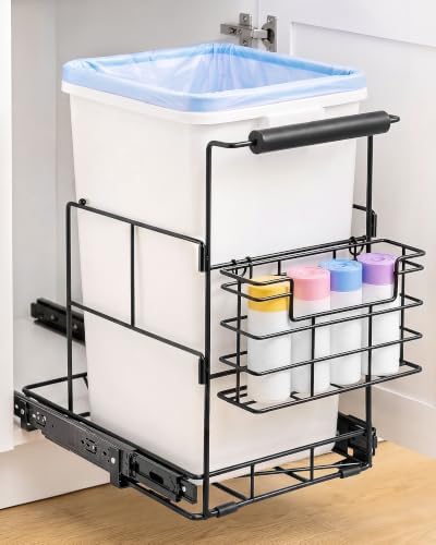 Bulado Pull Out Trash Can Under Cabinet, Supports 125 lbs, Bin Not Included by Lorbro