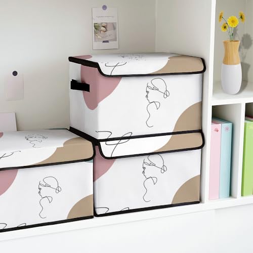 Stackable Clothes Storage Bins with Lids 3 Pack. - Image 4