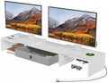 LAPTAIN Dual Monitor Stand Riser with Drawer, Adjustable Desk Organizer by LAPTAINLLC