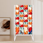 Scarf Display Stand, 10 Tier Metal Scarf Holder Organizer, Scarf Hanger Scarf Holder Scarf Organizer Belt Organizer Pants Rack Scarf Rack for Commercial Clothing Retail Store (White, 80cm) - Image 3
