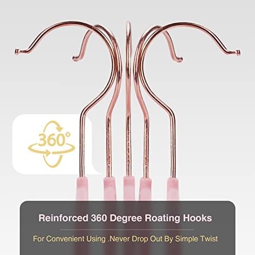 Velvet Hangers 50 Pack,Pink Felt Hangers,Durable Non Slip Hangers - Image 3