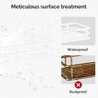 Orimade Over The Door Shower Caddy Adjustable 3 Tier White,Bathroom Hanging Organizer Shelf Rustproof with 4 Hooks,Shower Basket with Soap Holder and Suction Cup - Image 6