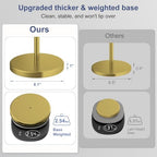 Brushed Gold Toilet Paper Holder Stand Freestanding Toilet Paper Stand - Image 5