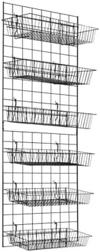 Grid Wall Commercial Grade Gridwall Panels – Heavy Duty Grid Panel for Any Retail Display Wall Grid 2' Width x 7' Height, Black (Pack of 4) Easily Portable - Image 6