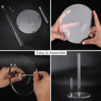 Qtip Holder with Lid Cotton Balls Swab Organizer Acrylic Cotton Square Pads Holder, Paper Towel Holder Countertop Clear Acrylic Paper Towel Dispenser, Premium Arcylic Paper Towel Holder Stand - Image 5